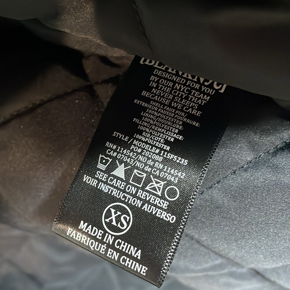 Blank NYC | Checkered Fleece Jacket Insulated Size XS NWT - Picture 7 of 7